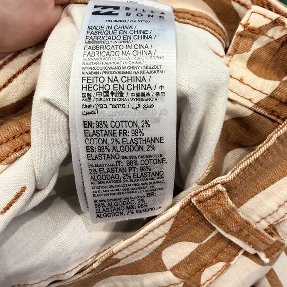 Billabong Womens 27 Free Fall High Waist Wide Leg Pant Beachy Retro Groovy - Picture 7 of 10